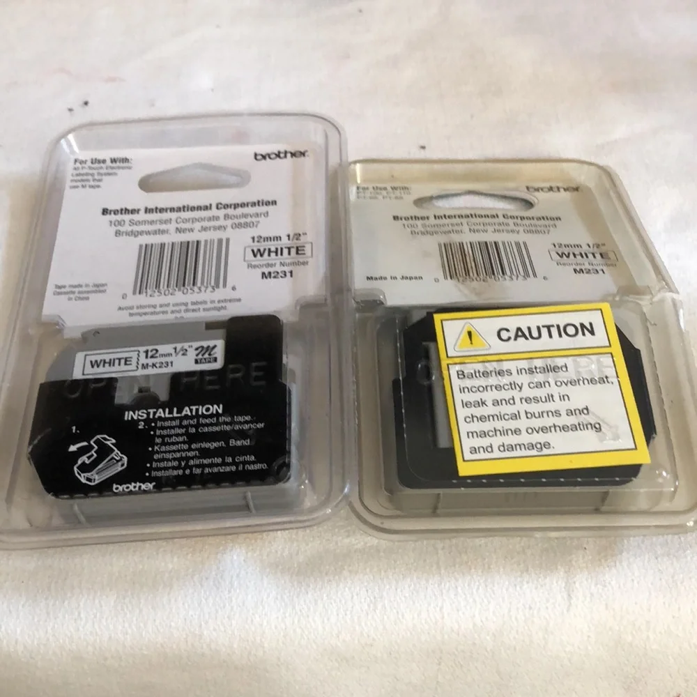 Brother P-touch Labeling Tape Duo Pack